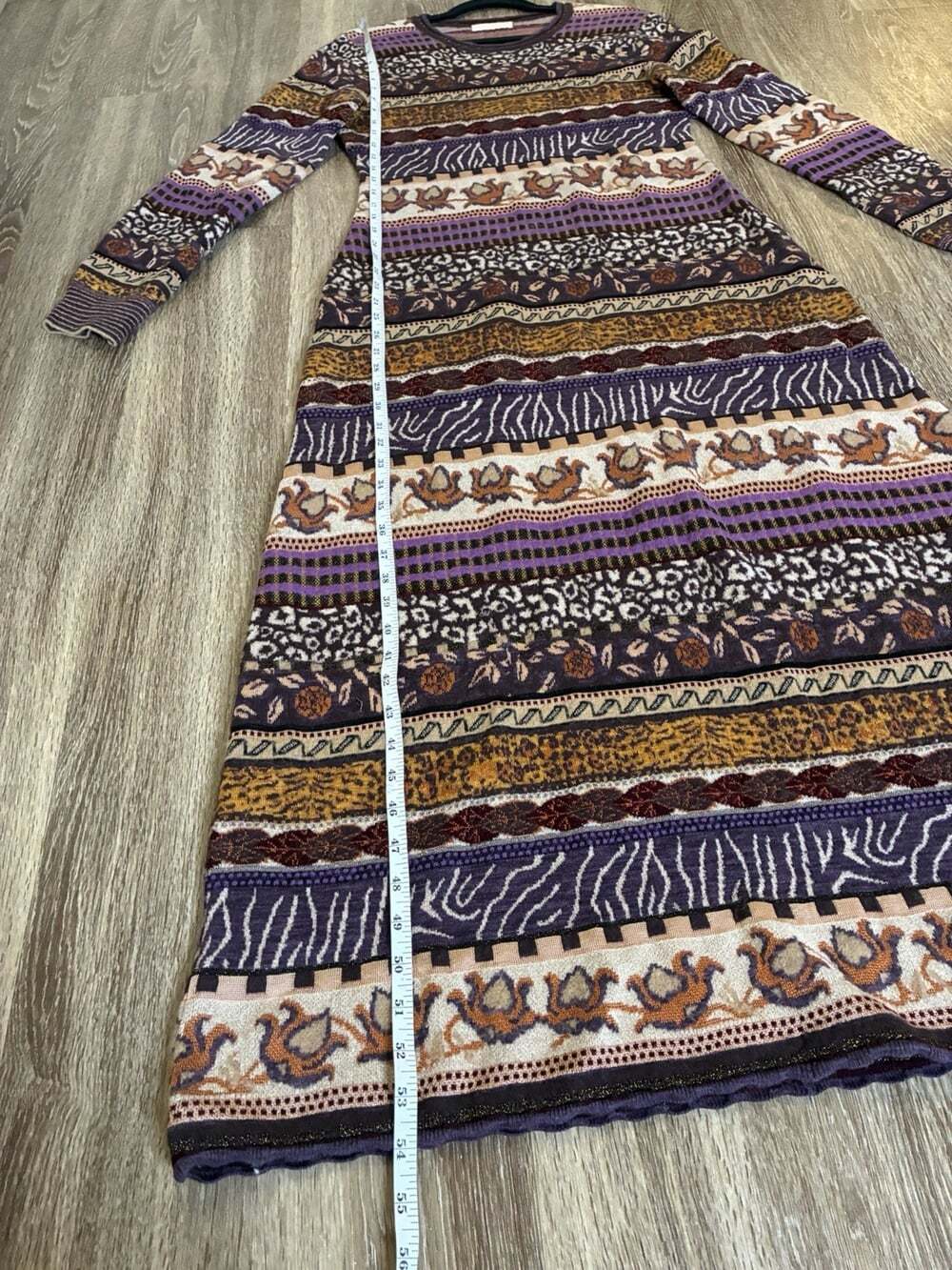Ulla Johnson Paloma Dress in Woodland Size Large Wool Blend Long Sleeve Maxi - Picture 11 of 12